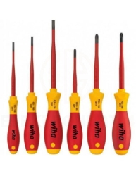 Wiha zestaw wkrętaków izolowanych 1000V SoftFinish Electric SlimFix 6cz. Płaskie + PH + SL PZ2
