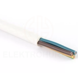 Przewód warsztatowy H05VV-F (OWY) 3x1,5 żo biały /100m/