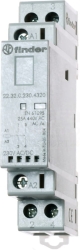 Stycznik modułowy 2Z 25A 24V AC/DC, wskaźnik zadziałania + LED, 17,5mm 22.32.0.024.4320