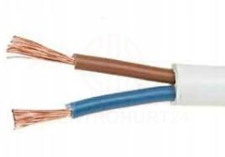 Przewód warsztatowy H05VV-F (OWY) 2x2,5 biały /100m/