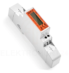 Licznik energii elektrycznej 1-fazowy, cyfrowy, 45A, 230V z podświetlanym wyświetlaczem LS-1F MID 85401010