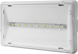 Oprawa awaryjna EXIT S IP65 ECO LED 3W 395lm 1h jednozadaniowa biała (brak piktogramu w zestawie) ETS/3W/E/1/SE/PT/WH