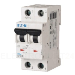 Wyłącznik nadprądowy 2P C 6A 15kA DC FAZ C6/2-DC 279137