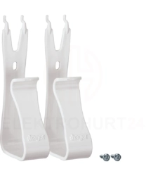 Uchwyt dla urządzeń multimedialnych plastikowy biały /zestaw 2szt./ VZ02MM