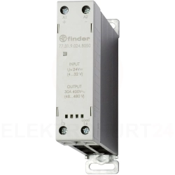 Modułowy przekaźnik SSR na szynę DIN 1Z 30A 60-240V AC, załączanie w zerze, sterowanie 24V DC 77.31.9.024.8050