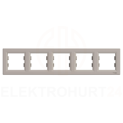 ASFORA Ramka 5-krotna pozioma brąz EPH5800569