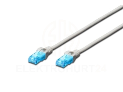 Kabel krosowy (Patch Cord) U/UTP kat.5e szary 0,25m DK-1512-0025