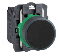 Przycisk sterowniczy 22mm czarny z samopowrotem 1Z XB5AA21