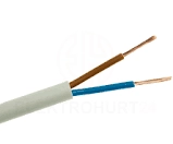 Przewód warsztatowy H05VV-F (OWY) 2x0,75 biały /100m/