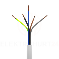 Przewód YDY 5x2,5 żo 450/750V /100m/
