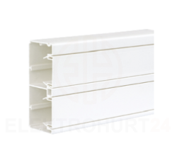 Simon Connect Kanał kablowy dwukomorowy Cabloplus PVC 160x55mm czysta biel TK12122/9 /2m/ /opak.=12mb/