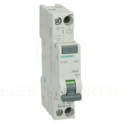 Wyłącznik różnicowo-nadprądowy 1P B 16A 0,03A Typ A 6kA 30mA 230V SENTRON 5SV1316-6KK16