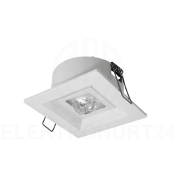 Oprawa awaryjna LOVATO P ECO LED 1W 125lm (opt. koryt.) 3h jednozadaniowa biała LVPC/1W/E/3/SE/AT/WH