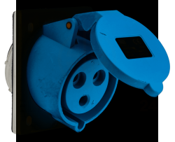 Gniazdo Skośne Tablicowe 32A 3P 250V IP44