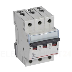 Wyłącznik nadprądowy 3P D 50A 6kA AC S303 TX3 403760