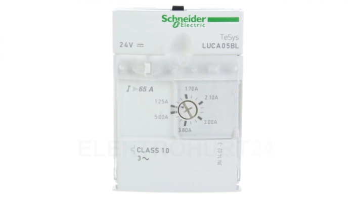 Blok wyzwalacza 3-biegunowy ochrona silnika 1,25-5A 24V DC LUCA05BL