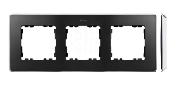 Simon Detail 82 Ramka potrójna Detail SELECT-metal GRAFIT / podstawa Chrom 8201630-241