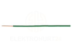 Przewód instalacyjny H07V-U (DY) 2,5 zielony /100m/