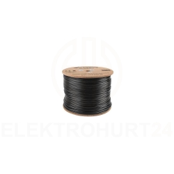 Kabel teleinformatyczny zewnętrzny F/UTP kat.5e 4x2xAWG24 CU outdoor suchy LCF5-21CU-0305-BK /305m/