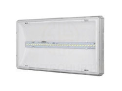 Oprawa awaryjna EXIT L IP65 LED 6W 850lm 1h jednozadaniowa PT biała (brak piktogramu w zestawie) ETL/6W/B/1/SE/PT/WH