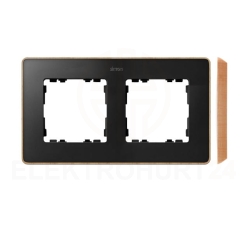 Simon Detail 82 Ramka podwójna Detail SELECT-drewno GRAFIT / podstawa Drewno 8201620-271