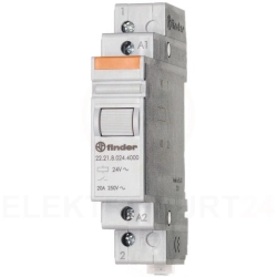 Przekaźnik modułowy mocy 1Z 20A 230V AC, styk AgSnO2 22.21.8.230.4000