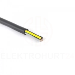 Przewód warsztatowy H05VV-F (OWY) 4x1 żo czarny /50m/