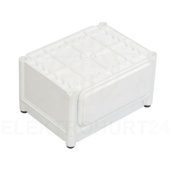 Skrzynka izolacyjna 280x200x151mm Z-1/2 z P-1 pokrywa pełna biała (2xBM) 0 43