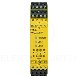 Przekaźnik bezpieczeństwa PNOZ X2.8P 24VAC/DC 3N/O 1N/C 777301, 1-W0J7R