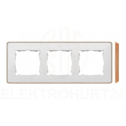 Simon Detail 82 Ramka potrójna Detail SELECT-drewno BIAŁA / podstawa Drewno 8201630-270