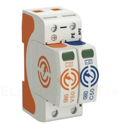 Ogranicznik przepięć Typ T1+T2 1P+N 12,5kA 280V V50-1+NPE-280 5093522