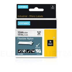 Taśma do drukarek nylonowa elastyczna 12mm x 3,5mm biała S0718100 18488