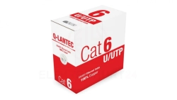 Kabel teleinformatyczny U/UTP kat.6 PVC Eca szary Q-LANTEC /305m/