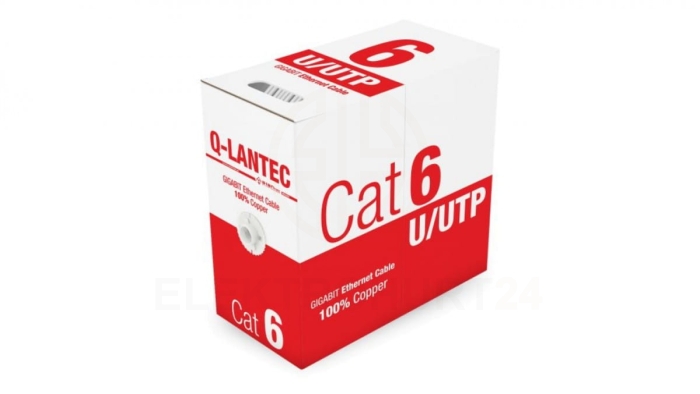 Kabel sieciowy UTP kat.6 PVC Eca Q-LANTEC /305m/ KIU6PVC305Q