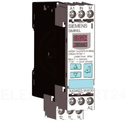 Przekaźnik kontroli prądu 1-fazowy 0,1-10A 1P 0,1-20sek 24-240V AC/DC 3UG4622-1AW30