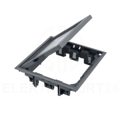 Simon Connect Puszka podłogowa 12x K45 lub 6x SIMON500 z pokrywą 12mm szary FB34012/1