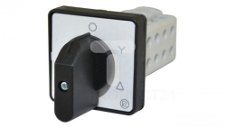 Łącznik krzywkowy pulpitowy z płytą czołową i tabliczką, uszczelniony, 10A, gwiazda-trójkąt T0-Ł S10JDG9551 A6