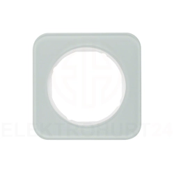 Berker R.1 Ramka pojedyncza szklana biała 10112109