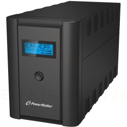 UPS POWER WALKER LINE-INTERACTIVE 2200VA 2x230V PL + 2xIEC OUT, RJ11/RJ45 IN/OUT, USB, LCD VI 2200 LCD