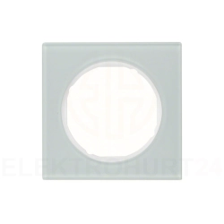 Berker R.3 Ramka pojedyncza szkło hartowane białe 10112209