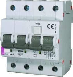Wyłącznik różnicowo-nadprądowy 4P 10A C 0,03A typ AC KZS-4M 002174022