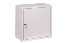 Obudowa metalowa 400x400x210mm z płytą montażową IP21 szary NR 442 6-860