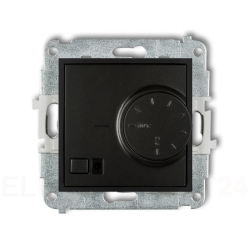 MINI Regulator temperatury elektroniczny z czujnikiem powietrznym czarny mat 12MRT-2