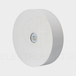 Oprawa awaryjna AXN IP65 LED 6W 590lm optyka otwarta 3h jednozadaniowa AT biała AXNO/6W/B/3/SE/AT/WH