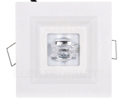 Oprawa awaryjna LOVATO P ECO LED 1W 125lm (opt. koryt.) 1h jednozadaniowa biała LVPC/1W/E/1/SE/X/WH