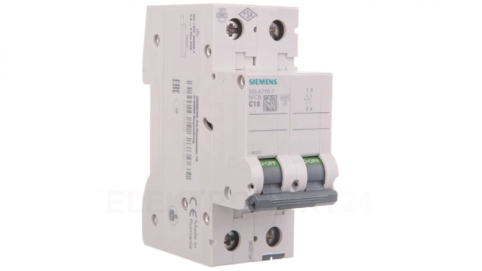 Wyłącznik nadprądowy 2P C 10A 6kA AC 5SL6210-7