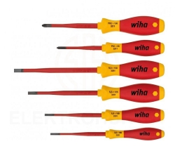 Zestaw 6 wkrętaków izolowanych SoftFinish Electric w izolacji Slim płaskie + PH