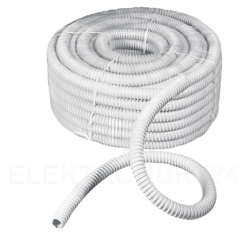 Rura spiralna wysokoelastyczna szara PVC fi25 ECGFE25 /30m/