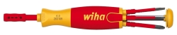 Wkrętak z magazynkiem bitów LiftUp Electric izolowany 1000V z 6 bitami Płaskie + PH 38610
