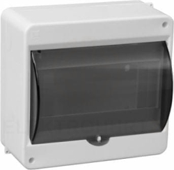 Rozdzielnica modułowa 1x8 natynkowa z szybką dymną